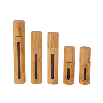 All Inclusive Bamboo Roller Ball Bottles 3ml 5ml 10ml 15ml Portable Stainless Steel Roller Bottle