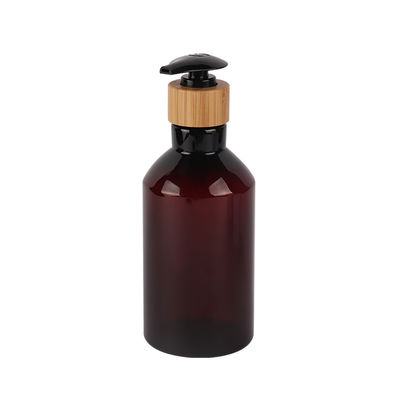 7oz 10oz 16oz Cosmetic Lotion Bottle Refillable Amber Slanted Shoulder PET Lotion Bottle