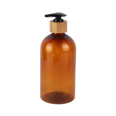 200ml 300ml 500ml Cosmetic Lotion Bottle 7oz 10oz 16oz Refillable Amber PET Lotion Bottle